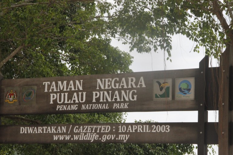 Taman Negara entrance signboard