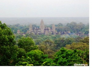 View of Angkor from Phnom Bakeang