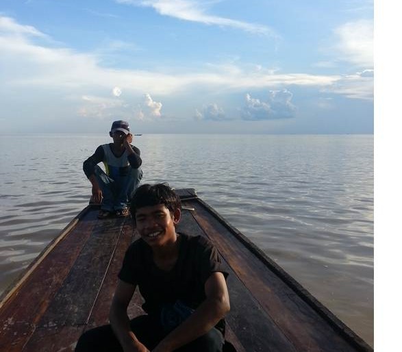 My tour guides at Tonlensap
