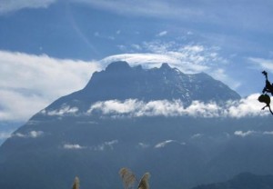 View of Mount Kinabalu from Kundasang
