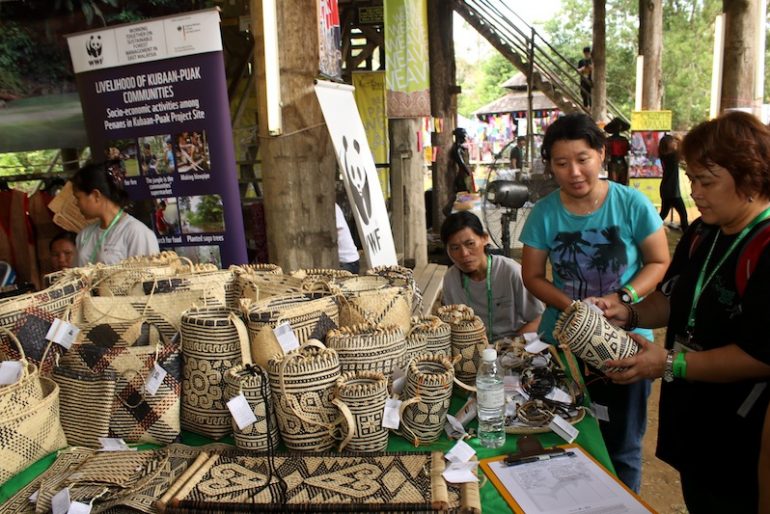 Traditional handicraft at the local fair
