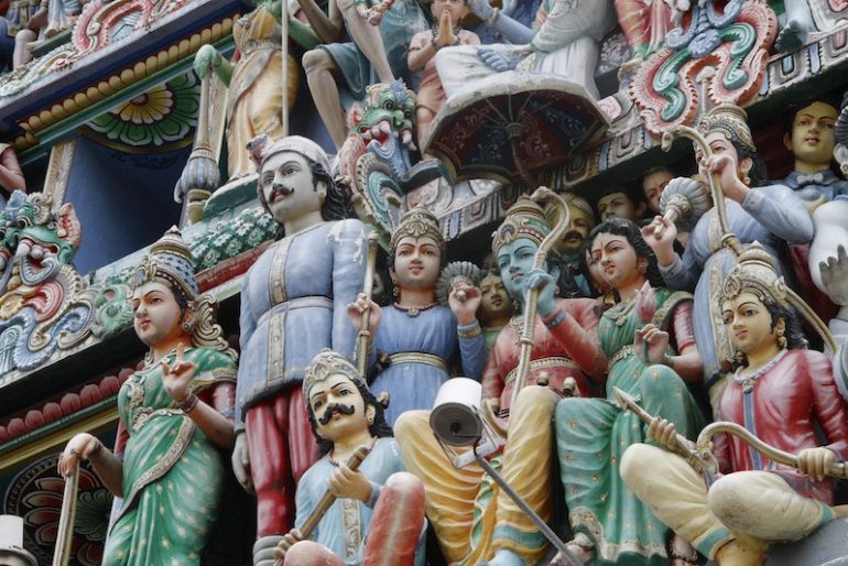 Fine details at Sri Mariamman temple