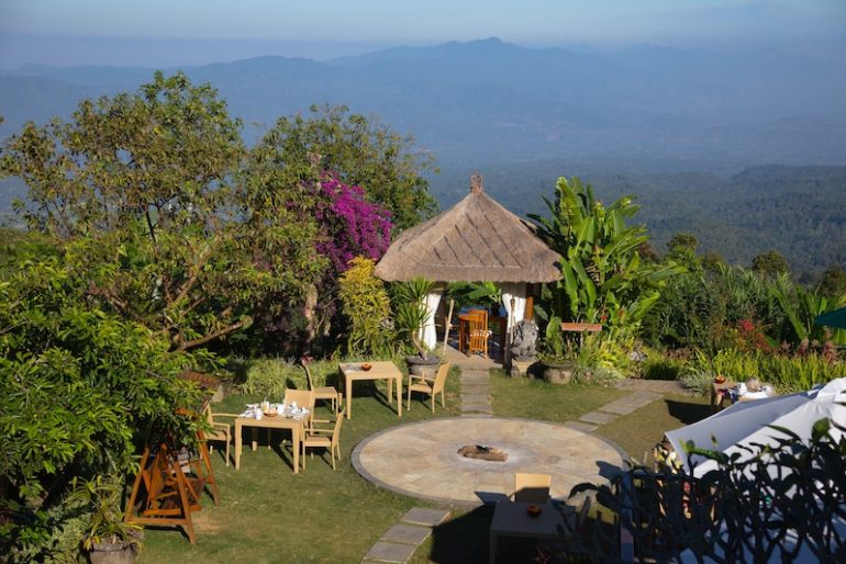 The bale and bonfire area