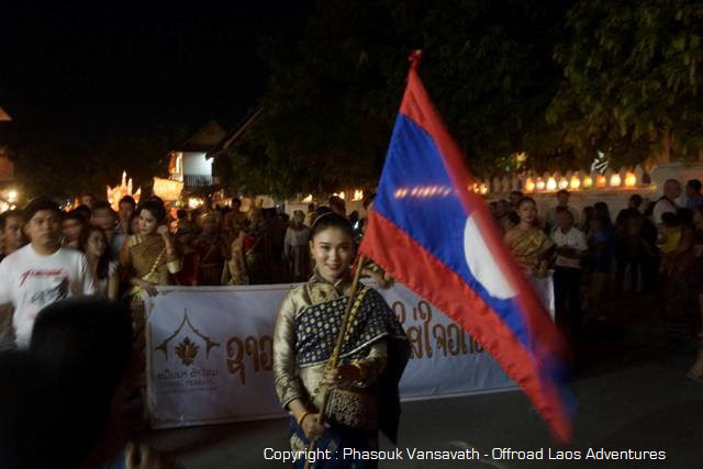A Laotian flag
