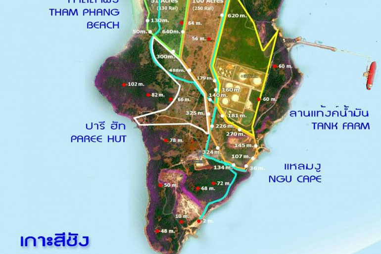 Koh Sichang map