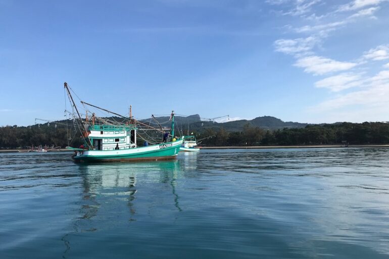 Klong Muang sea coastline
