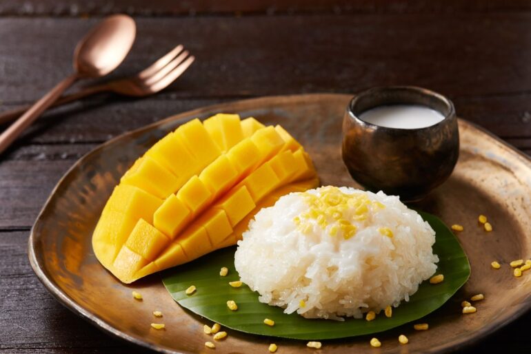 Mango sticky rice, a Thai favourite of all times