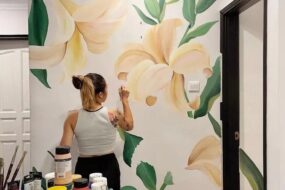 Singapore former art teacher makes a living painting murals